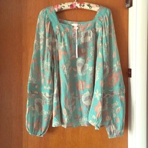 NWT xxl lc Lauren Conrad peasant top